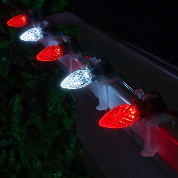 C7/E12 Light Stringer, E12 Sockets, 12” Socket Spacing, Outdoor String Light Patio Stringer Christmas Lights | Lumora