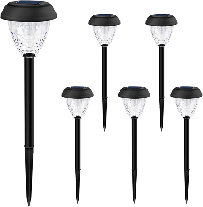 Super Bright Solar Light, Waterproof 6 Pack, Up to 12 Hours of Solar Outdoor Access Garden Light, Automatic on/Off | Lumora