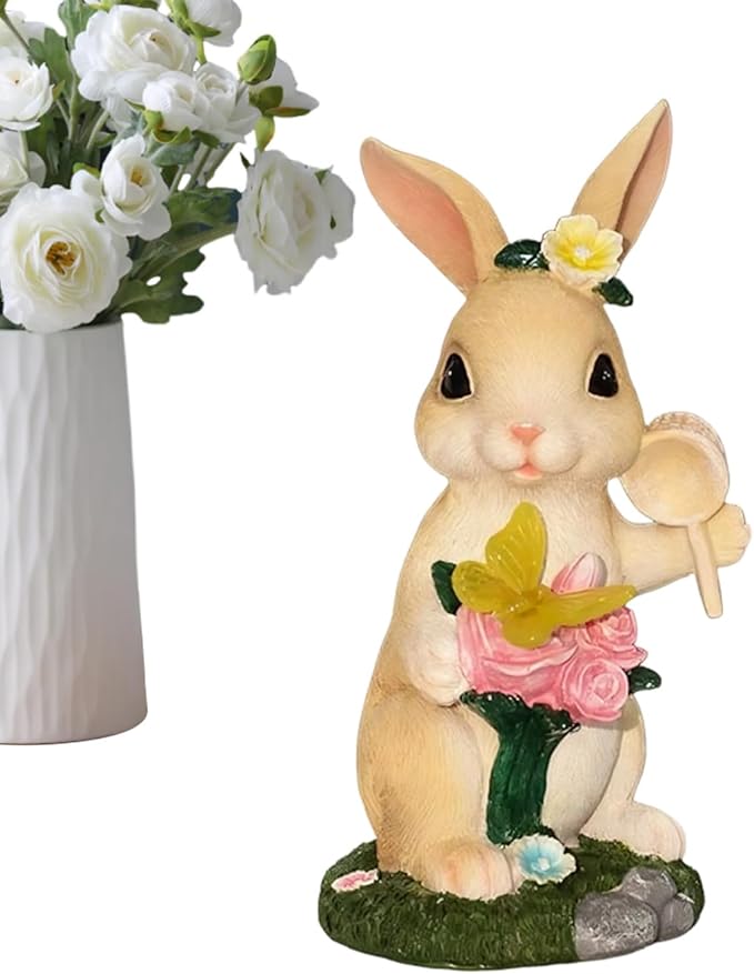 Easter Bunny Lights – Fun , Solar Lights for Paths Outdoor Decoration, for Garden Patio Terrace Pathway Party Birthday