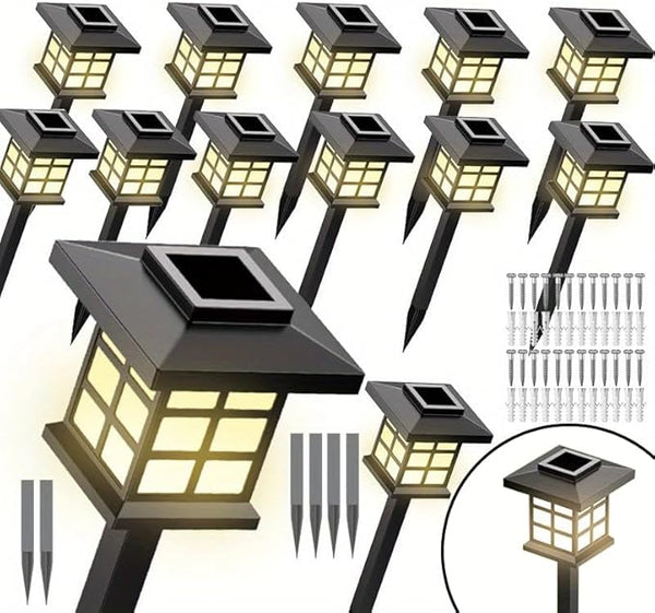 6/12/24 Solar Outdoor Light, 700mA Solar Path Light, IP5510-Hour Long-Lasting LED Landscape Lighting, Suitable for | Lumora
