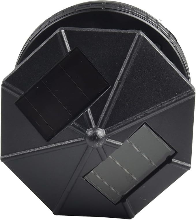 Solar Rotating Lighthouse Solar Powered Lighthouse Outdoor Lawn Light for Garden Yard Outdoor Decor(Black)
