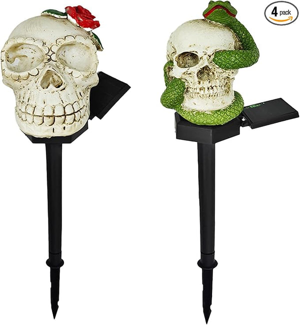Skeleton LED Solar Light - Spooky Halloween Decoration for Garden, Yard Path, Yard Waterproof Outdoor Solar Light | Lumora