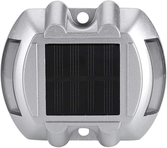 Ymiko Solar Pathway Lights, 6 LED Outdoor Water Driveway Lights with Casting Aluminum Construction, for Road Yard Garden Pathway (Green)