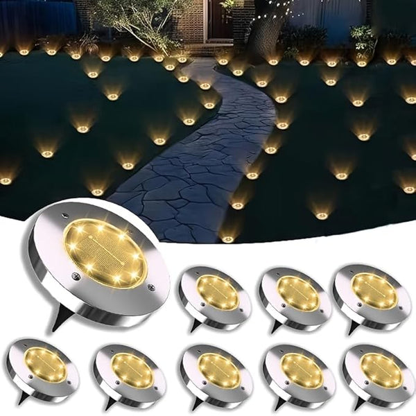 Outdoor Solar Ground Lights, Solar Lawn Lights, Bright and Colorful Solar Lights, Suitable for Paths, Gardens | Lumora