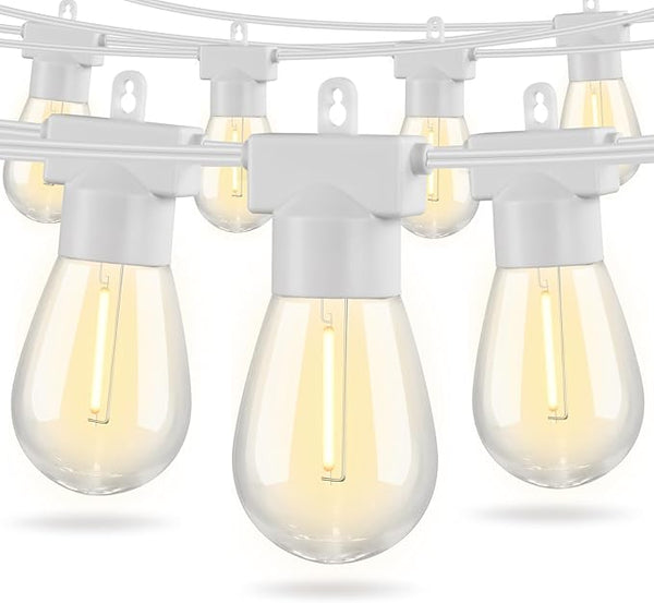 Aialun 96FT LED Outdoor String Lights, Outside Patio Backyard Light with 2700K Shatterproof Edison Bulbs | Lumora