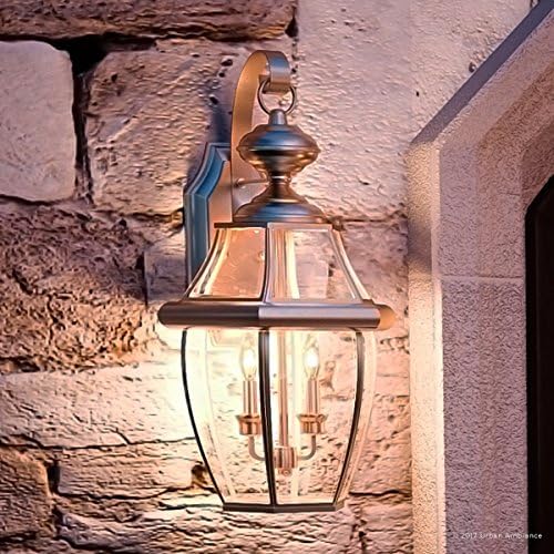 Urban Ambiance Luxury Colonial Outdoor Wall Light, Large Size: 20" H x 10.5" W, with Tudor Style Elements | Lumora