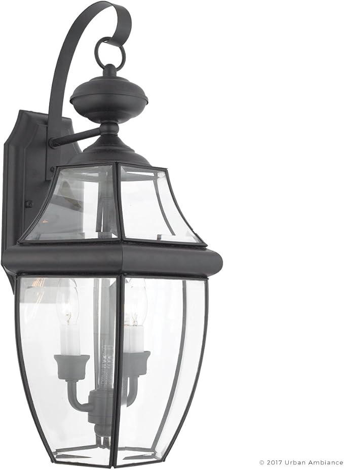 Urban Ambiance Luxury Colonial Outdoor Wall Light, Large Size: 20" H x 10.5" W, with Tudor Style Elements | Lumora