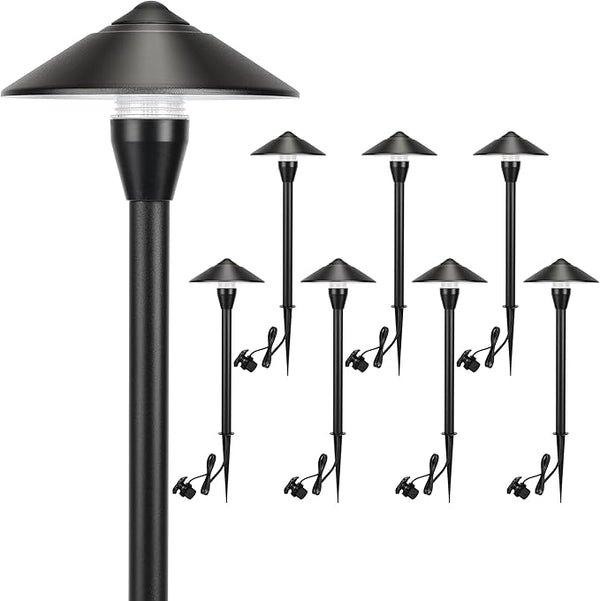 LUTEC 12V Low Voltage Pathway Lights, Die-cast Aluminum Pathway Lights with Connectors,IP65 Waterproof Outdoor | Lumora