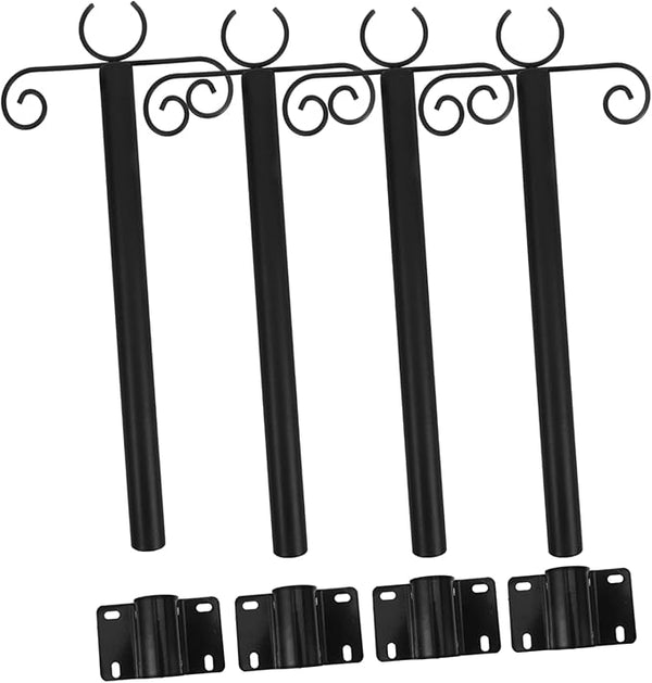 Happyyami 1set Outdoor Light Poles Support Rod Hanging Accessories for String Lights Bird Feeders Easy Installation | Lumora
