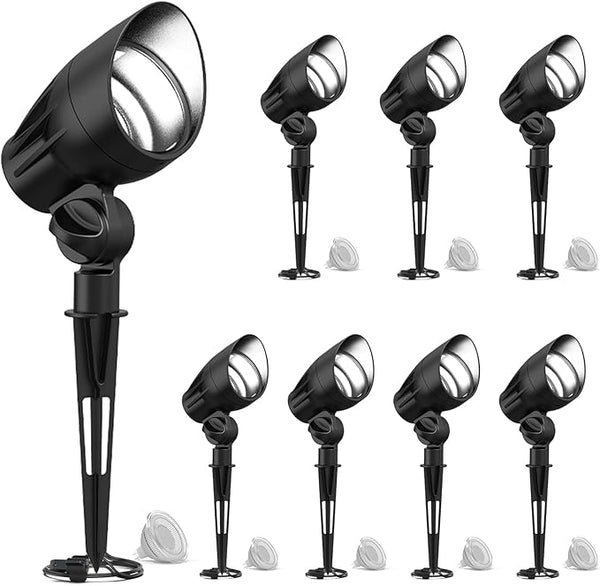 GOODSMANN Low Voltage Spot Light Landscape Lighting 8 PK 5W LED 6500K for Outdoor Lighting with Metal Spike and | Lumora