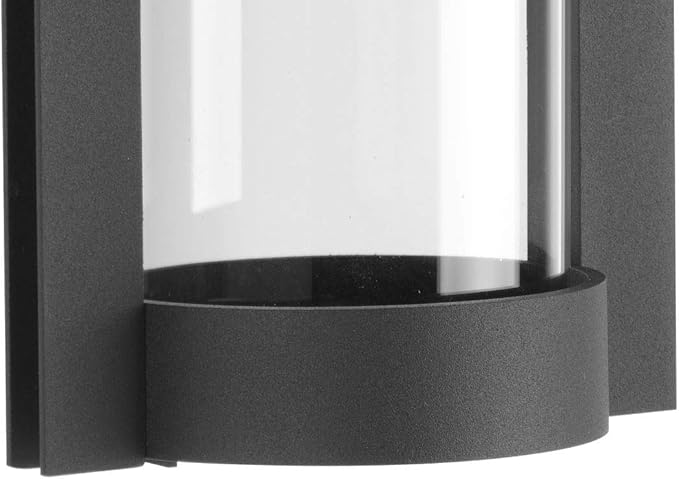 Progress Lighting Z-1030 LED Collection 1-Light Clear Glass Modern Outdoor Medium Wall Lantern Light Textured | Lumora