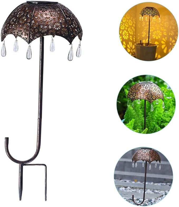 Led Solar Light Umbrella Design Garden Landscape Lamp Solar Pathway Light Rainproof Outdoor
