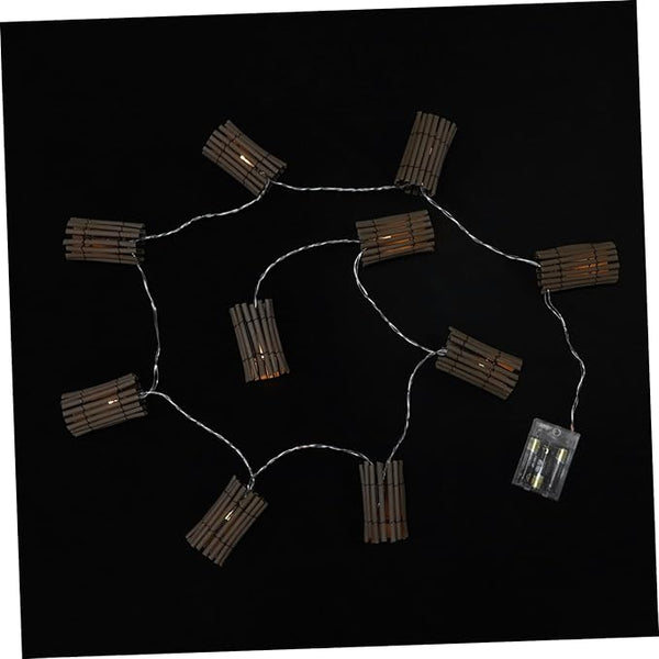 Elegant Rattan String Lights for Indoor Outdoor Use Decorative Balcony Garden Lighting Stylish Holiday Decor Bulb | Lumora