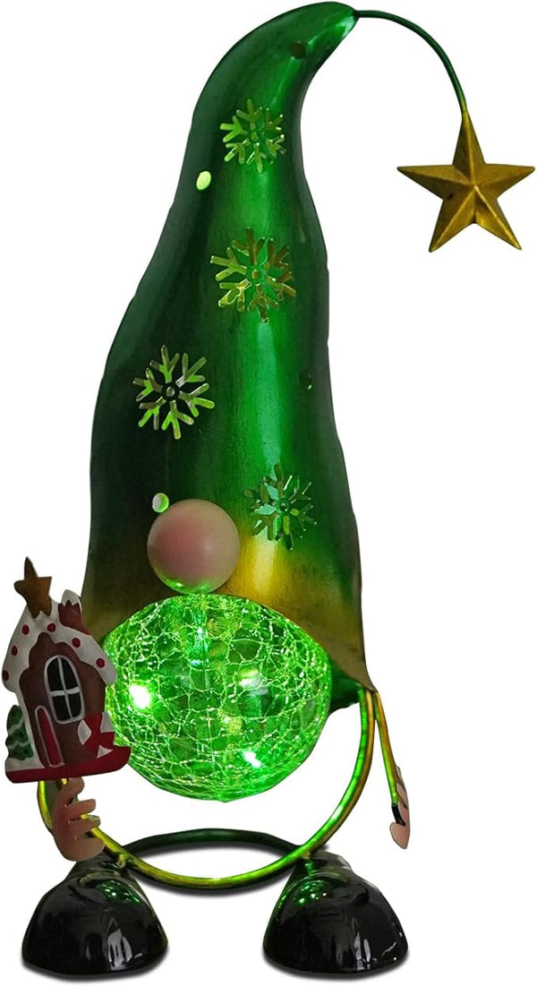 HONGLAND Christmas Gnomes Garden Decor Solar Outdoor Decorations Gnome Yard for Mom, Color Changing LED Lights with | Lumora