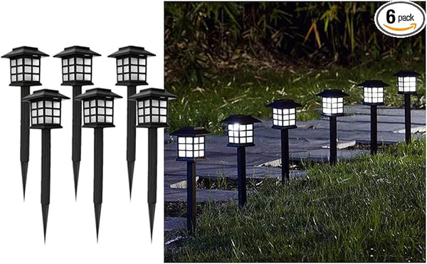 Solar Outdoor Garden Lawn Landscape Lights 6 Pack Waterproof, Outside LED Decorative Lights Landscape Lighting for | Lumora