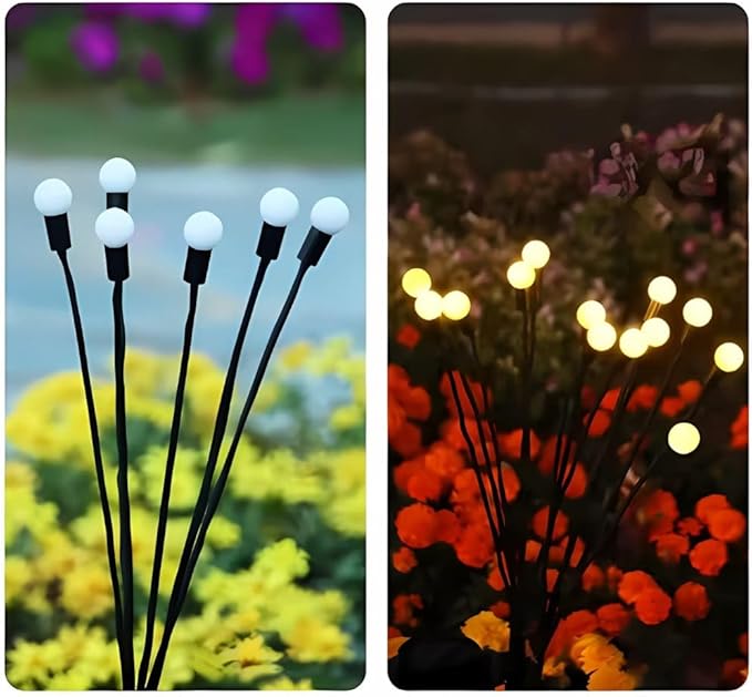 LED Solar Garden Lamp: Magical and Long-Lasting Outdoor Colors (6, Multicolor)