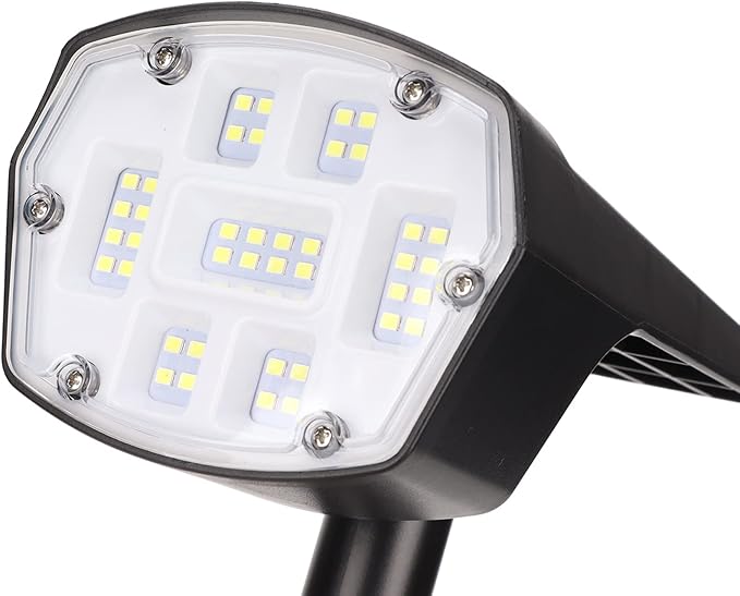 Solar Lawn Light 5.5V 2W LED Waterproof Solar Pathway Lights for Outdoor Garden Yard - Auto On/Off, Dual Brightness Modes, Weather for Pathway and Garden Lighting