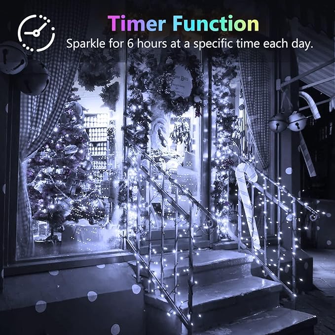 6 Pack Christmas Fairy Lights Battery Operated with Timer, Each 20FT 60LED String Lights Outdoor Indoor, Cuttable | Lumora