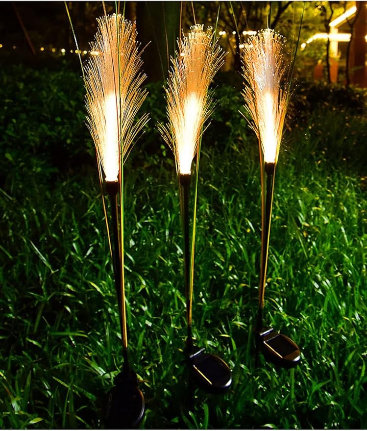 Ulalaza 2PCS Garden Solar Lights Multi-Color Changing LED Flower Stake Light Decorative Landscape Lawn Yard Outdoor Lights Length 430 * 730mm/17 * 29inch