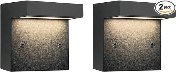 GKOLED 2-Pack Low Voltage LED Deck Lights, Landscape Step Wall Stair Railing Post Lighting with 3W Integrated LED | Lumora