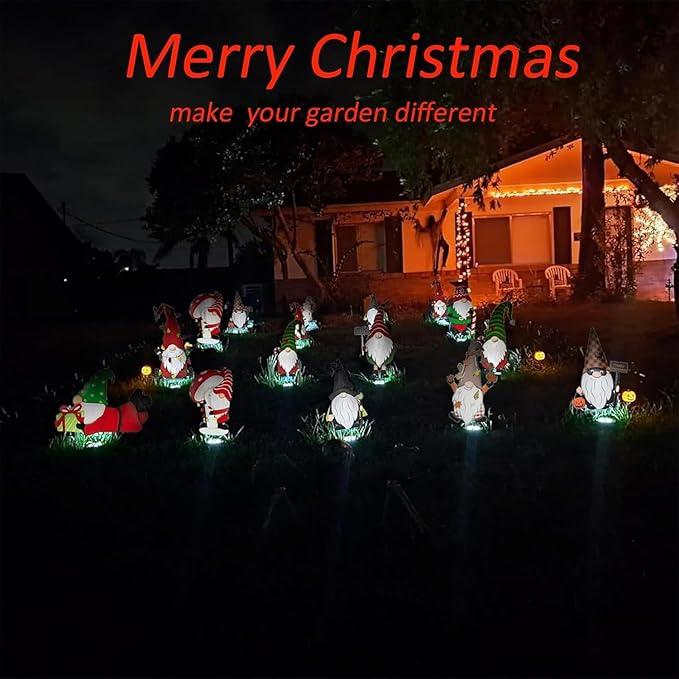 Solar Lights Outdoor,12 Pack Solar Garden Lights for Pathway,Yard,Deck,Lawn,Patio,Walkway,Driveway,Step(Brightwhite)