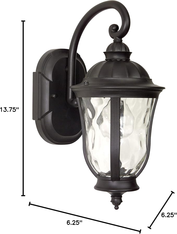 Craftmade Z6004-OBO Frances Outdoor Wall Mount Sconce Lighting, 60 Watts, Oiled Bronze (6"W x 14"H), 1-Light | Lumora