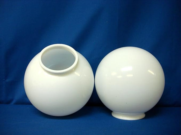 8" WHITE ROUND GLOBE OUTDOOR LIGHT PLASTIC FIXTURE LAMP POLE ACRYLIC NEW POST (item_by#lightsnglobes_18171092423012 | Lumora