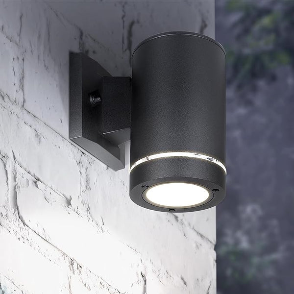 ASD 1 Light Outdoor Wall Light Fixture | 60W E26 Bulb Socket 120V ETL Cylinder Up Down Lights | | Lumora