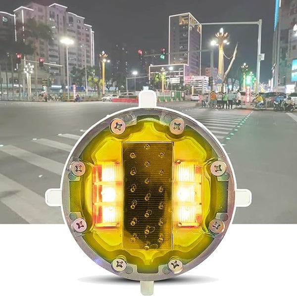 Solar Traffic Lights, Road Signs Underground Light, IP68 Waterproof Outdoor Warning Light, Sidewalk Marker Traffic | Lumora