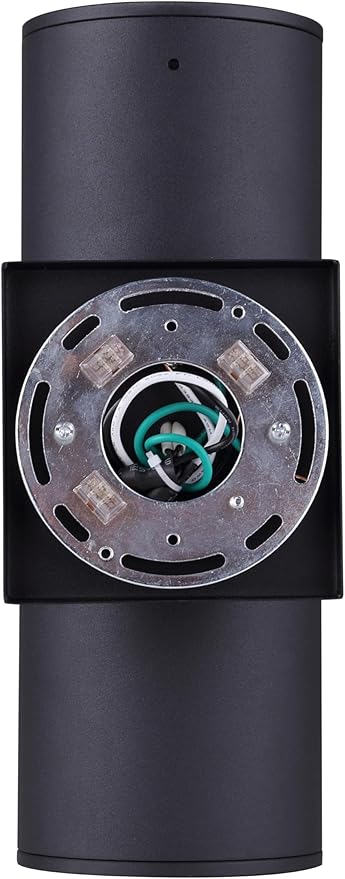 Canarm Baylyn 2-Light Outdoor Wall Sconce, Black Finish Up/Down Light, Easy Install Durable Wet-Rated Outdoor Lighting for Porch, Patio, Entryway or Garden