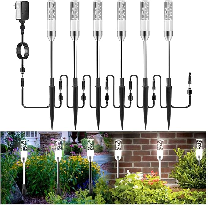 B-right 3PCS Extension Lights for Path Lights, Extendable Waterproof 0.8W 95 Lumens - Outdoor Lighting Accessory | Lumora
