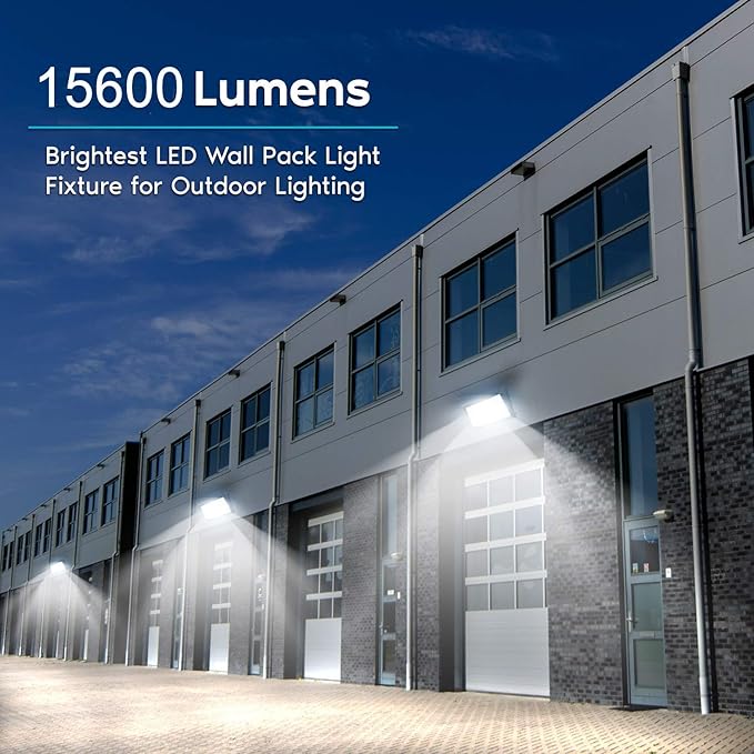 ledmo Wall Pack Light 150w Waterproof 5000K 21000lm 100-277V Equivalent Energy Save Ultra Bright Commercial Outdoor | Lumora