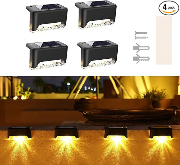 Plastic Solar Stairs Light Automatic Sensor Weather Resistant Easy Installation Energy Efficient Outdoor Versatile | Lumora