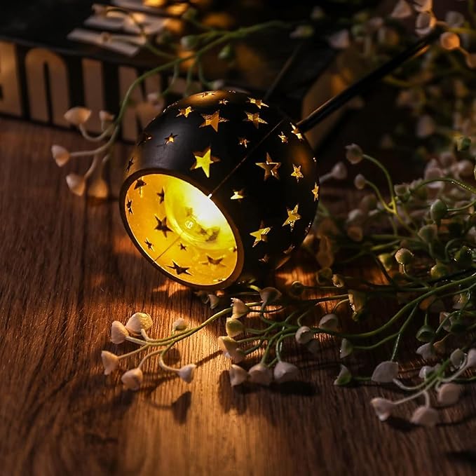 Vigdur Lantern String Lights, Star String Lights Plug in with 10 Clear G40 Bulbs and Star Plastic Lamp Shades, Ramadan Decoration Light for Home Holiday Eid Decorations(9.84FT)