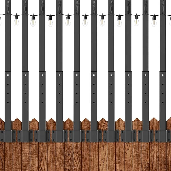 AILBTON 10 Pack 2.8Ft String Light Poles,Light Poles for Outside String Lights,Outdoor Light Poles with Fence | Lumora
