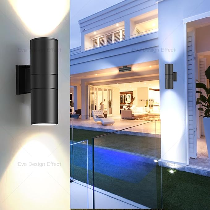 MS-61818 Waterproof up and Down Double Cylinder Wall Sconce Outdoor Wall Lamp Balcony Stair Exterior Corridor Wall | Lumora