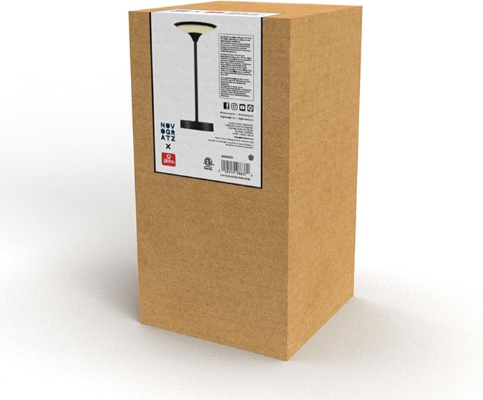 GLOBE Electric x Novogratz 60000031 12" 1.5W LED Integrated Outdoor Table Lamp, Matte Black, Frosted Diffuser, USB-C Charging Cable, On/Off Touch Switch on Base, 3-Step Dimmer, Outdoor Table Décor