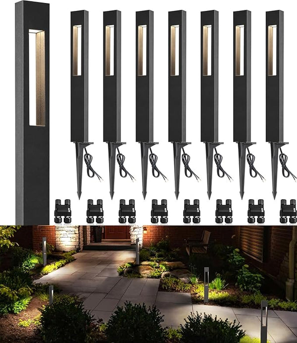 SUNVIE Low Voltage Landscape Lights 3W LED Pathway Lights Wired Aluminum Waterproof Outdoor Landscape Lighting | Lumora