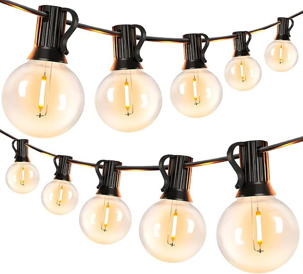 Newhouse Lighting PSTRINGLED50 Foot, 50 Socket Indoor/Outdoor String 55 LED Globe G40 (5 Free Bulbs Included) | Lumora