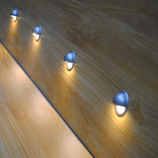 FVTLED Pack of 10 Low Voltage LED Deck Light Kit Φ1.38 Waterproof Outdoor Step Stairs Garden Yard Patio Landscape Decor Lights Warm White Lamp