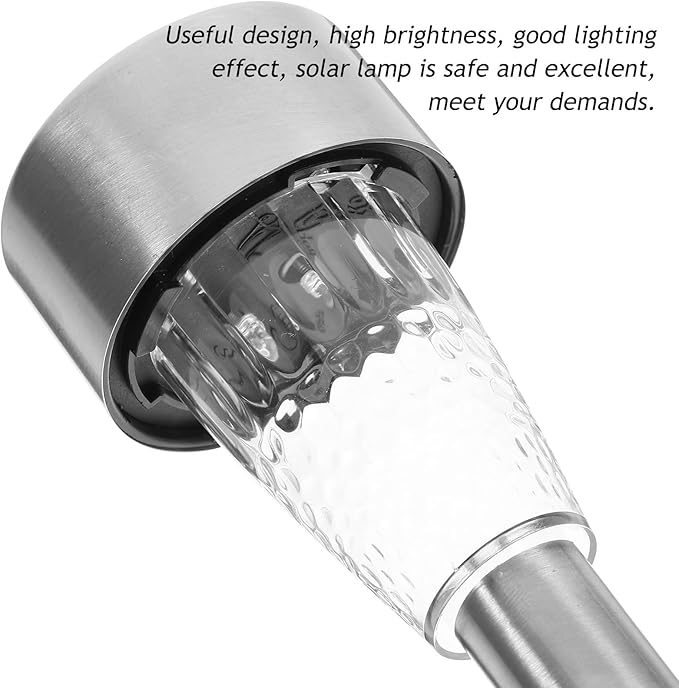 Solar Stake Light Outdoor Garden Path Light Warm White 937 Lumens Solar Courtyard Lamp Lawn Landscape Lighting for Yard Patio