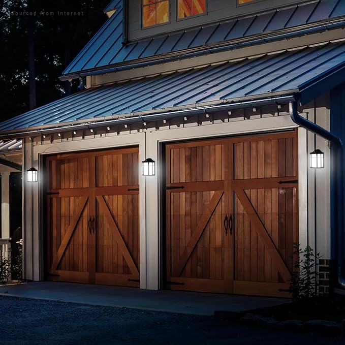 LEONLITE 3CCT Dusk to Dawn Outdoor Wall Light, LED Wall Sconce, 15W(100W Eqv.), Exterior Light Fixture Wall Mount, Frosted Wall Lantern for Porch, Patio, 1000lm, Aluminum, Waterproof