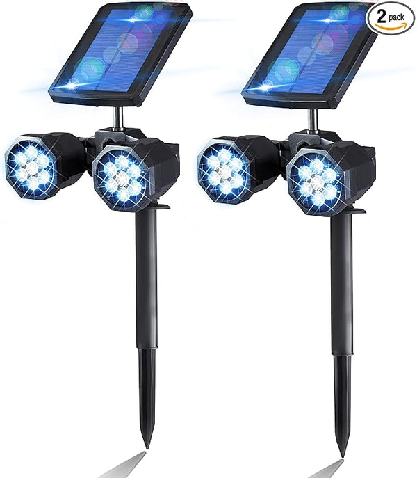 Bell+Howell Bionic Spotlight Duo Solar Lights Outdoor with Motion Sensor 14 LED Lights Super Bright Waterproof | Lumora