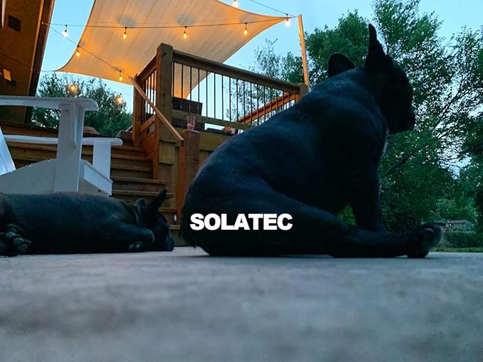 Solatec LED String Lights, Shatterproof 96FT 30 Hanging Sockets Commercial Grade Waterproof 2W Outdoor String Light Decor for Patio, Garden, Balcony, Deck S14 2W (30 Lights 96FT)