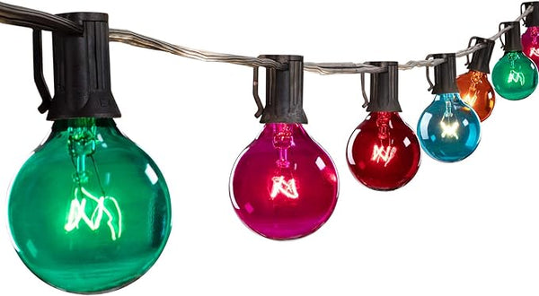 Brightown Outdoor String Lights G40 Globe Patio Lights with Edison Glass Bulbs, Waterproof Connectable Hanging | Lumora