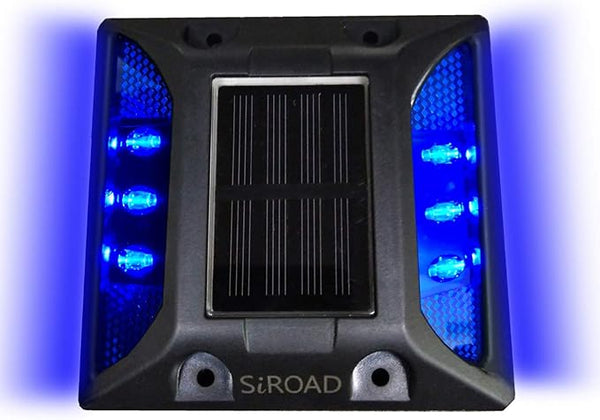 Solar Driveway Deck Light, IP68 Waterproof Outdoor Reflectors Driveway Blue LED Light for Dock Walkway Lane Porch | Lumora