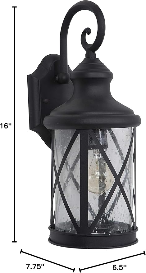 Yosemite Home Decor 5041BL-M FBA_5041BL-M Mahony Collection 7.75-Inch Incandescent Exterior - Outdoor Wall Light | Lumora