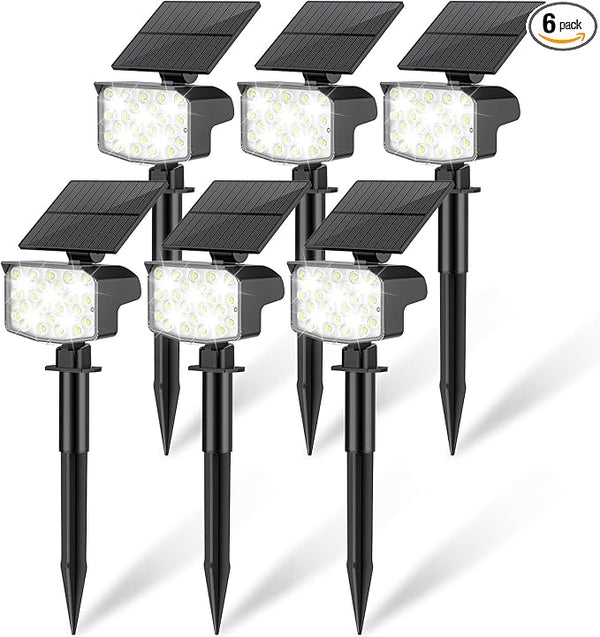 Solar Spot Lights Outdoor Waterproof Adjustable Solar Powered Landscape Lights for Yard 3 Long Time Lighting Modes | Lumora