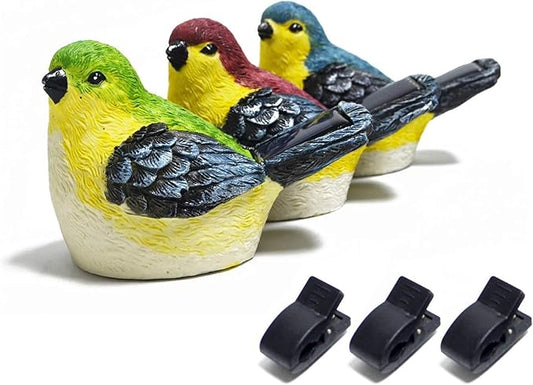 Solar Outdoor Lights Bird Garden Statues Decor,Bird Figurine Lights with Powered LED, Housewarming Birthday Gifts for Women, Mom (3 Pack)