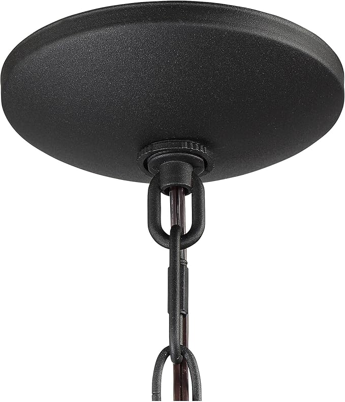 John Timberland Stratton Street Rustic Farmhouse Outdoor Hanging Ceiling Light Fixture Textured Black Lantern 2-Light 16 1/2" Clear Glass Exterior Barn Deck House Porch Yard Patio Outside Garage